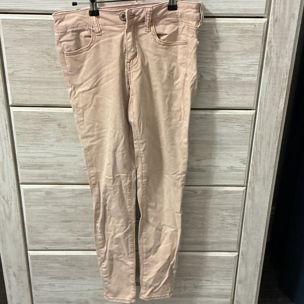 American Eagle Outfitters pale pink jeggings
